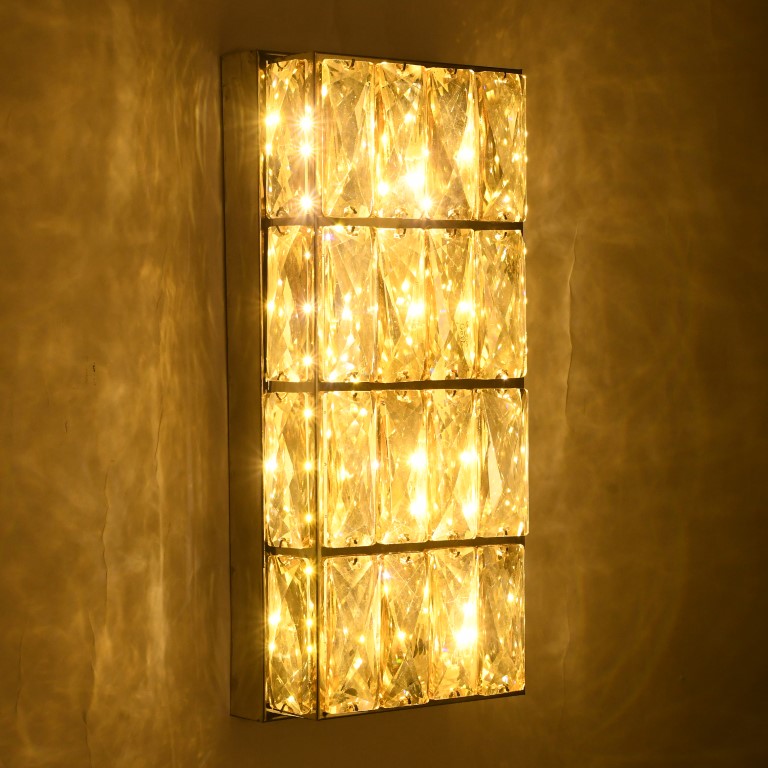Wall Light in Nickel-Plating and Crystal (361036/1)